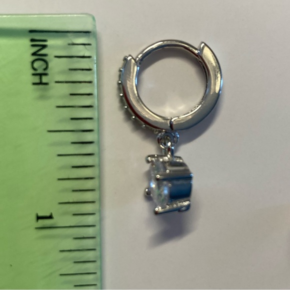 Sterling Silver Hoop Earrings - Picture 4 of 4